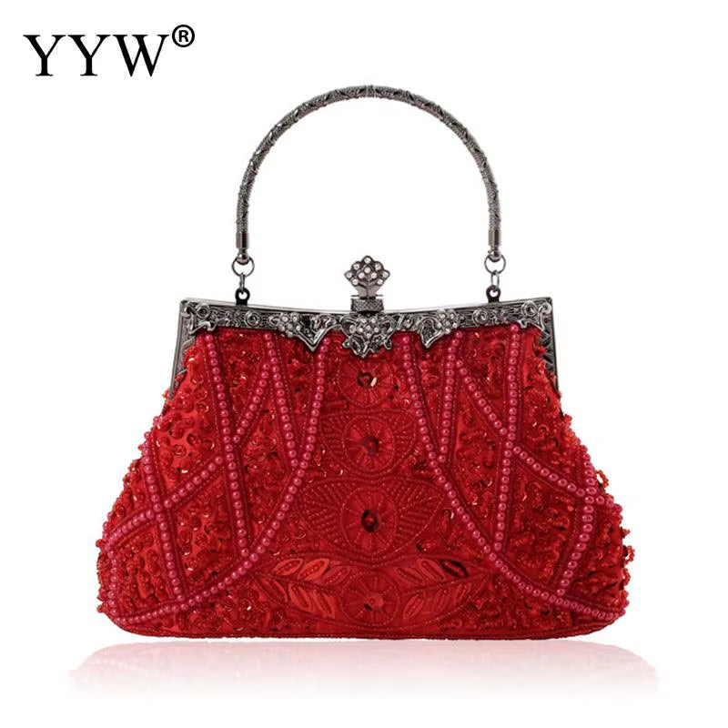 Sac à main vintage Femmes Sacs de soirée de luxe Sacs à main de fête bleu foncé et sacs à main Designer Pochette pour femmes Sacs à bandoulièreSac a Main