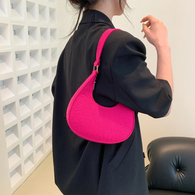 Women Top-Handle Bags Autumn Winter Fashion Bag New Fashion Shoulder Bag Portable Women'S Bag Bolso Mujer Handbags Felt