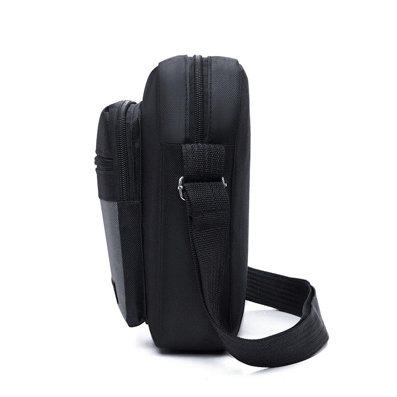 Sacoche Sac À Bandoulière Homme Oxford Léger Imperméable Poches Téléphone Clés