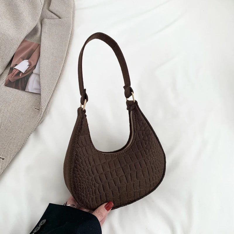 Women Top-Handle Bags Autumn Winter Fashion Bag New Fashion Shoulder Bag Portable Women'S Bag Bolso Mujer Handbags Felt